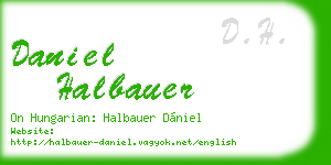 daniel halbauer business card
